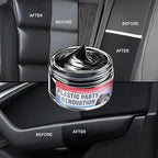 Trim Restorer Automotive - Shine Cleaner - Auto Rubber Trim Restoration Paste - for SUV Truck Vehicle Automotive Sedan Scooter RV Seat Console Dashboard Wheel