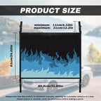 Generic Fire Car Ceiling Storage Net Pocket for SUV, Van, Cargo, Most Vehicle, Auto Interior Accessories, Car Roof Storage Bag, Double-Layer Mesh SUV for SUVs,Road Trips