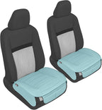 Motor Trend Seat Covers for Cars Trucks SUV, Faux Leather 2-Pack Mint Padded Car Seat Covers with Storage Pockets, Premium Interior Car Seat Cover