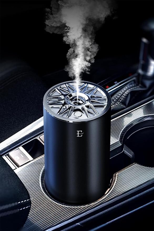 Smart Car Air Fresheners,car Cologne diffusers, 7 Colors Breathing Light,80ml Fragrance Lasts 6 Months,Portable USB Aromatherapy Diffuser for Car Accessories for Woman&Men