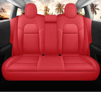 Model 3 Seat Cover for Tesla 2017-2023 Full Set Front and Rear Seat Cover for Cars (Red-Model 3)