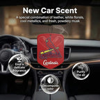 MLB St. Louis Cardinals Car Air Freshener - Team Logo Scented Hanging Air Freshener, Red Shield Design with "Cardinals" Logo, Sports Fan Auto Fragrance for Cars, Trucks, Home (2 Pack)