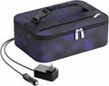 Portable Food Warmer - Heated Lunch Box for Adluts - Electric Thermal Lunch Bag with Buckle Handle, Heating Food Warmer Bags for 12V/24V Car & Truck, 110V/220V Home/Office, Astral