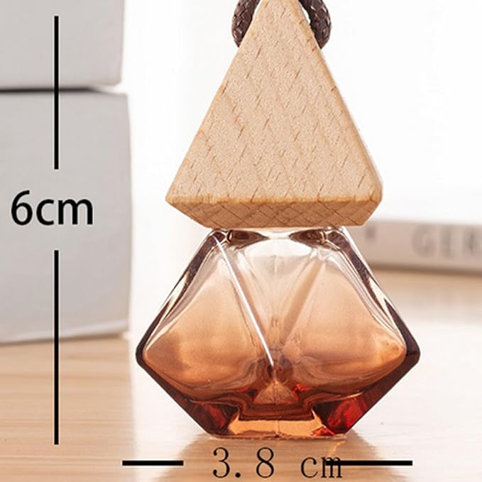 8ml Car Air Freshener Pendant Diffuser Hanging Perfume Bottle Car Interior Ornament Perfume Essential Oil Jar