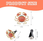 2Pcs Crab Air Freshener Vent Clip, Cute Air Diffuser Clips, Bling Rhinestone Car Outlet Decor, Crab Car Accessories for Women