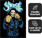 Rocksax Ghost Rite Here Hanging Air Freshener – Long-Lasting Vanilla Car Air Freshener for Home & Office – Double-Sided Print Rock Band Memorabilia Car Fresheners