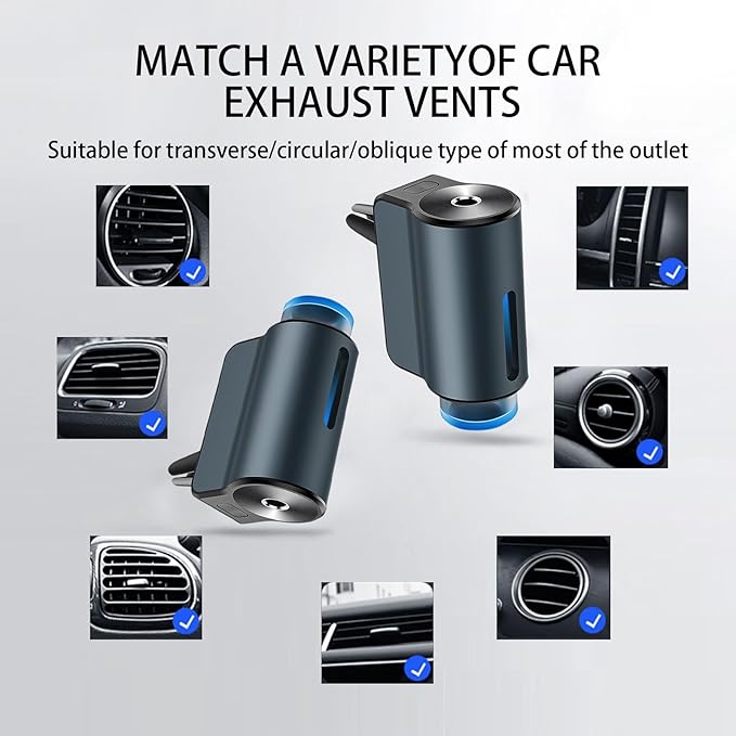 Essential Oil 20pcs with Car Diffuser, Smart Car Air Freshener Aromatherapy Oil, Eessential Oils Mixed Scent Set Fragrance Oils for New Car Smell