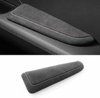 BETTERHUMZ Car Door Armrest Cushion Pad for Alcantara Suede, Car Elbow Rest Pad for BMW 3 4 5 6 7 8 X1 X3 X4 X5 X6 Z4 Series Car Accessories (Right, Blue red line)