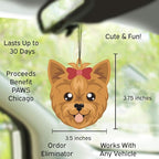 Cute DOG CAR AIR FRESHENERS - Cute Dog Design, Long-Lasting Scent, Portion of Proceeds Benefit Paws Chicago (Pack of 12) (Coffee)