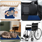 Waterproof Chair Pads for Incontinence, 4 Pack Reusable Seat Protector Pads 18" x 16", Absorbent Wheelchair Pad Covers, Washable Chair Pads for Adults, Kids & Pets - Navy Blue