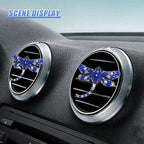 2PCS Bling Dragonfly Car Air Vent Clips, Crystal Rhinestone Car Air Conditioning Outlet Clip, Universal Cute Vehicle Interior Diffuser Decoration Accessories for Women(Blue)