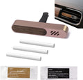 Luxury Car Air Freshener Vent Clip – Premium Wood & Metal Diffuser in Multiple Colors & Scent Kits – Reusable, Unisex for Men & Women (Rose Gold, Classic Masculine)
