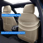 AOMSAZTO Custom Fit Seat Covers for Honda Civic: Hatchback 2022 2023 2024 Sport/LX &Hatchback Hybrid Sport 2025 Full Set Faux Leather Breathable Waterproof Car Seats Covers Beige
