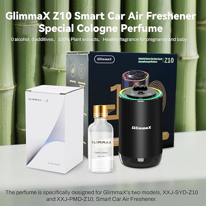 Car Air Fresheners Refill,Z10 Colorful Stary Sky Intelligent Aromatherapy Machine Dedicated Perfume Refill,50ml Can Be Used For 35 Days,French Cologne Scents. (1 Bottle Of Cologne Perfume)