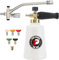 Tool Daily Foam Cannon for Pressure Washer with Double Tip Attachment, Dual Lance Wide Mouth Soap Cannon, 5 Power Washer Sprayer Nozzles, 1/4" Quick Connect, 3600 PSI
