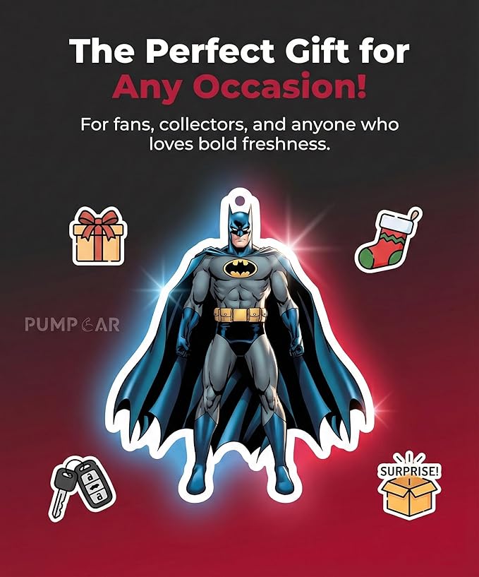 PumpCar 2 pieces bat double-sided hanging cartoon cherry-scented funny car air freshener Cool hanging for rearview mirror Car Interior Accessories Gifts