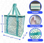 DURASACK Medium Insulated Food Delivery Bag – 13"x7"x13" Reusable Thermal Tote for Hot & Cold Meals – Portable, Foldable Meal Carrier for Takeout, Grocery, and Personal Use