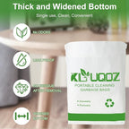 Disposable Cars Trash Bags Standable Car Garbage Bag Self Adhesive travel trash bag for Cars Kitchens Bedrooms Offices Travel and Camping Open Top Cleaning Bags (10.1 * 2.3 * 7.6 in) (100)