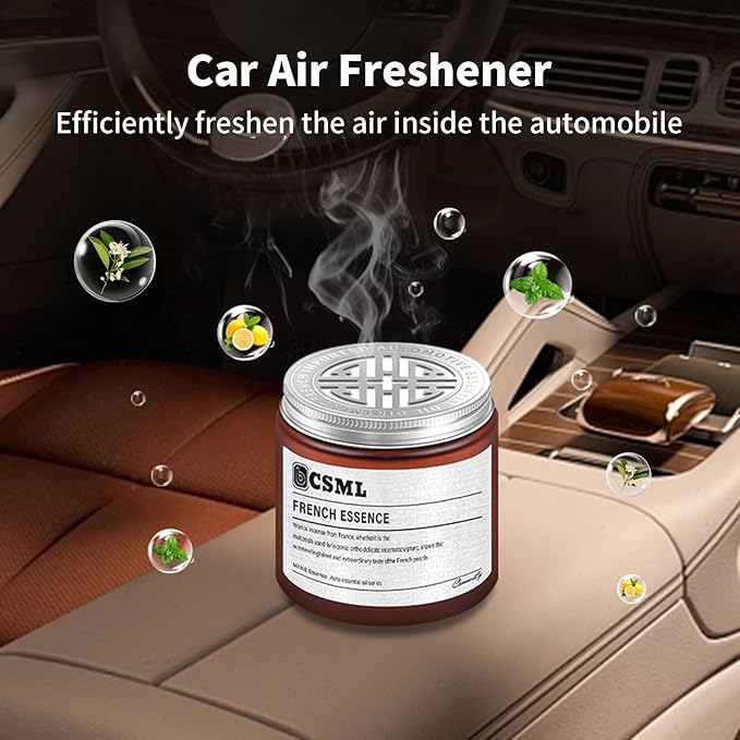 Kwak's Car Air Freshener,Solid Air Freshener Made with Essential Oils Natural Plant Extract Absorbs and Eliminates Odors in Bathrooms, Automobile & Living Room(Ocean)
