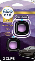 Febreze Car Mountain Scent Air Freshener Vent Clip, .07 oz, 2 Count