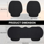 3PCS Car Seat Covers Cushion Pad Breathable Anti Slip Auto Seat Protector Pad with Storage Pocket Universal fit for Most Automotive, Truck, SUV, and Van