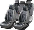Coverado Car Seat Covers Full Set, Black Seat Covers, Automotive Car Seat Cover, Car Seat Cushion, Car Seat Covers Front Seats Back Seat Covers, Car Seat Protector Universal Fit Most Cars