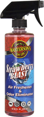 Masterson's Car Care MCC_120_16 Strawberry Blast Air Freshener - Premium Sprayable Scent For Cars, Trucks, RVs, Restroom Hotels, Home, and Office - Removed Pet, Smoke, Food Odors (16 oz)