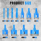 Diamond Hole Saw Tile Drill Bits Kit, 11 PCS Serrated Brazing Core Drill Bit Set with EVA Hole Saw Guide Jig, Hole Saw Sets for Ceramic, Glass, Tile, Marble, Granite, Gypsum