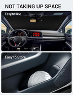 Proadsy Windshield Sun Shade for Volkswagen Golf GTI MK8 2022-2025 2026 4-Layer Foldable Front Sunshade Protector Sun Visor Blocks UV Rays Keep Car Cooler