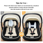 Adjustable Baby Head Neck Support, Portable Toddler Travel Pillow for Car Seat Stroller, Banana Travel Headrest Pillow for Infant, Offers Protection Safety for Kids, Blue