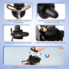 LUTER Bear Air Vent Clip, Bear Car Air Freshener Cute Car Diffuser Rotating Decorations Interior Aesthetic Car Air Freshener Propeller Vent Clip for Women Men