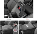 SXCY for 2025 2026 Toyota 4Runner Armrest Cover for 2025 2026 Toyota 4Runner Accessories 6th Gen 4Runner Center Console Cover Silicone Full Cover Middle Console Armrest Protection(w/Privacy Storage)
