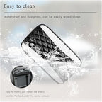 Car Center Console Cushion Pad, Universal Leather Waterproof Armrest Seat Box Cover, Comfortable Auto Armrest Cover Protector, Car Interior Decor Accessories for Most Vehicles (Black & White)
