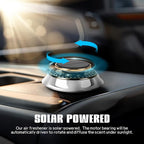 Wuyaoyao Car Air Freshener, Rotating Solar Energy Car Fragrance Diffuser, Long Lasting Automotive Scents Air Freshener Diffuser, Mini Aromatherapy Air Purifier for Most Vehicles(White, Ocean)