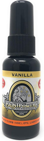 Blunt Power Air Freshener Spray, Oil Based Concentrated Air Freshener and Oil Diffuser, Air Freshener Spray for Car, Room, Bathroom, Odor Eliminator and Room Deodorizer, Vanilla, 1.5 oz