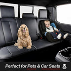 Coverland Custom Fit Car Seat Covers for SUV Compatible with [2019-2026 Acura RDX, 2025-2026 Subaru Forester] Premium Waterproof Non-Slip Interior Seat Protector [Full Set Black - Size Chart X57]
