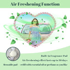 Personalized Car Air Freshener with Photo – Custom Rhinestone Vent Clip & Heart-Shaped Acrylic Picture Frame for Car Interior Decoration Accessories (Pink, One Size)