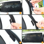2Pack Car Window Shades Mesh Screen 27"x43", Universal Fit Most of Cars, Large SUV, Pickup, Sunshade for Car Camping UV Protection Breathable Mesh Baby Side Window Covers