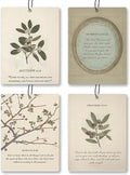 Vintage Floral Christian Car Air Freshener 4 Pcs - Retro Flowers Bible Verse Religious Hanging Air Freshener 4 Pcs for Cars Closet Drawer Books, Car Accessories Mirror Decor for Women Girls
