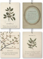 Vintage Floral Christian Car Air Freshener 4 Pcs - Retro Flowers Bible Verse Religious Hanging Air Freshener 4 Pcs for Cars Closet Drawer Books, Car Accessories Mirror Decor for Women Girls