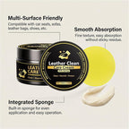Leather Protection Cream, Cleaning Stain Removal Balm, Leather Cleaner and Conditioner for Seats Sofas Bags Car Vehicle Indoor Outdoor Garage Use