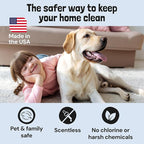 Sunny & Honey Oxy Pet Stain and Odor Eliminator - Oxygen Powered Carpet Cleaner Spray and Upholstery Cleaner - Pet Stain Remover for Rugs, Couches and Mattresses - Unscented (32 fl oz)