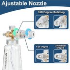 Foam Cannon for Pressure Washer, Snow Clear Foam Cannon for Car Wash, Stainless Steel Filter, Adjustable Nozzle with M22 and 1/4 Inch Quick Connect, Additional 1.1 mm Orifice Nozzle