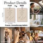 Christian Scripture Car Air Freshener 4Pcs, Inspirational Bible Quotes Hanging Scents,Coffee Color Bible Quote Gift Air Freshener Hanging in Car Wardrobe Drawer or Book.