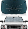 Autorder Windshield Sun Shade Umbrella for 2014-2018 Chevrolet Chevy Silverado/GMC Sierra Accessories,Upgraded Ice Crystal Material,Easy Setup Umbrella Sunshade for Car Windshield,100% Sun Blocking