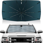 Autorder Windshield Sun Shade Umbrella for 2014-2018 Chevrolet Chevy Silverado/GMC Sierra Accessories,Upgraded Ice Crystal Material,Easy Setup Umbrella Sunshade for Car Windshield,100% Sun Blocking