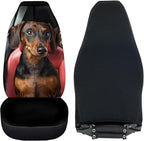 Dachshund Driver Car Seat Cover Front Seats Only,Lightweight Driver Seat Cover All Season Bucket Seat Covers for Cars Trucks and SUVs
