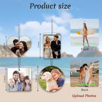 Custom Air Freshener with Picture - Photo Air Freshener for Car,Double-Sided Customized Photo Text, Personalized Gift for Boyfriend Men Car (Square)