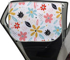 Car Window Shades for Side Windows Baby and Kids,Car Back Window Sun Shade Covers,Strong Magnetic Sunshades Curtains for Truck,27.5" x 19.5" (Flower)