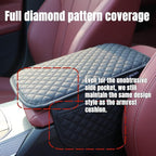 KAELTHAS Comfortable Car Center Console Cushion Armrest Dog Cat Paws Protect Cover Non-Slip with 2 Storage Bags for Cars SUVs CUVs Interior Accessories (Black, Mid-Size)